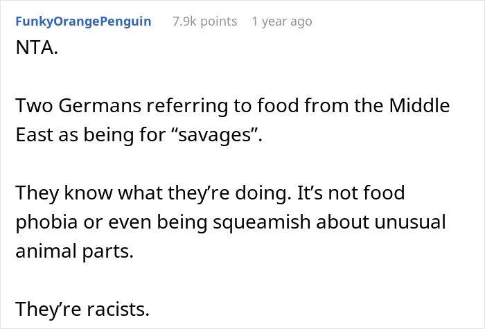 &ldquo;They&rsquo;re Not Savages&rdquo;: In-Laws Refuse To Eat Woman&rsquo;s Cooking, Regret It