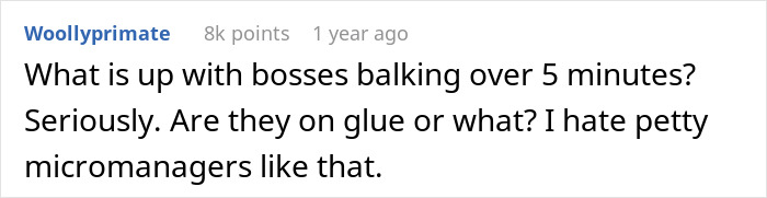Woman Asks To Leave 5 Minutes Early But Boss Doesn’t Care, Regrets It When She Follows The Policy Woman Asks To Leave 5 Minutes Early But Boss Doesn’t Care, Regrets It When She Follows The Policy
