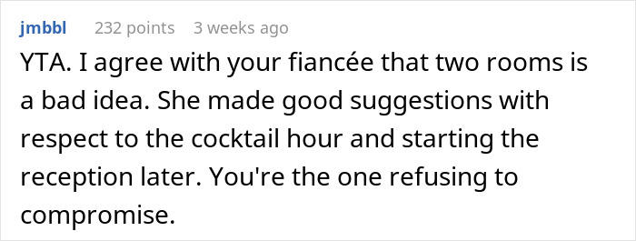 Guy Runs His Wedding ‘Compromise’ Past People Online, Gets Called Out Guy Runs His Wedding ‘Compromise’ Past People Online, Gets Called Out