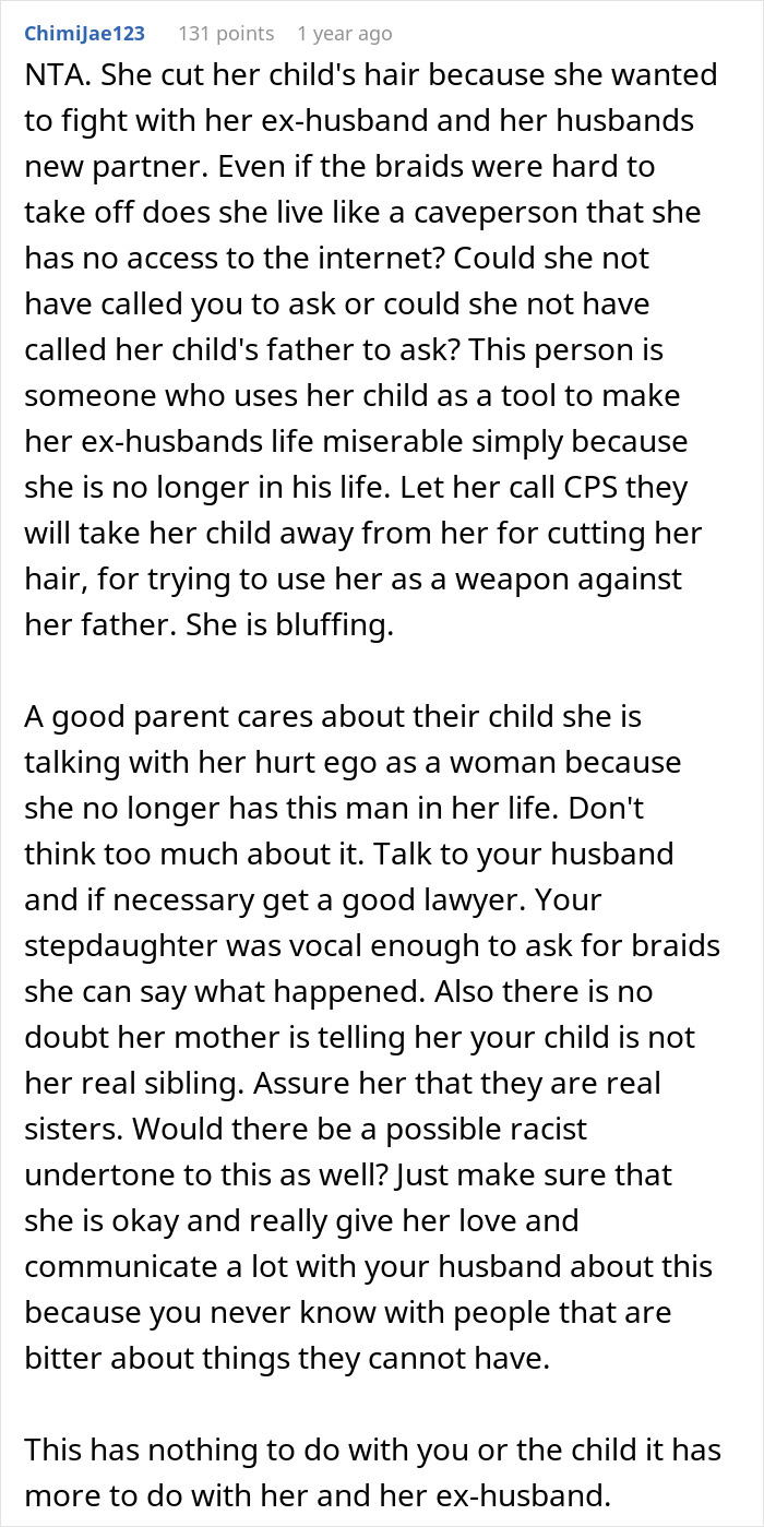 Mom Cuts Her Daughter&rsquo;s Hair And Threatens To Take Full Custody After Stepmom Gave Her Braids