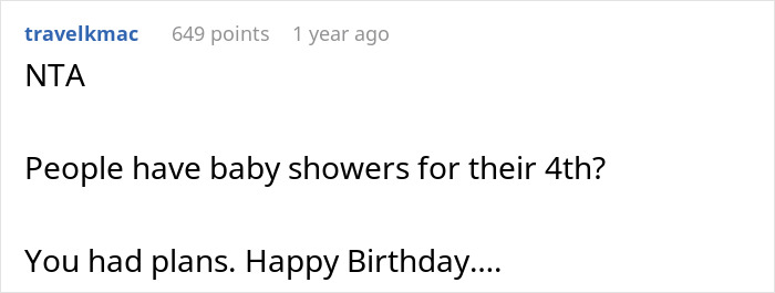 Woman Refuses To Cancel Her Birthday Plans To Attend Sister’s 4th Baby Shower, Gets Blocked Woman Refuses To Cancel Her Birthday Plans To Attend Sister’s 4th Baby Shower, Gets Blocked