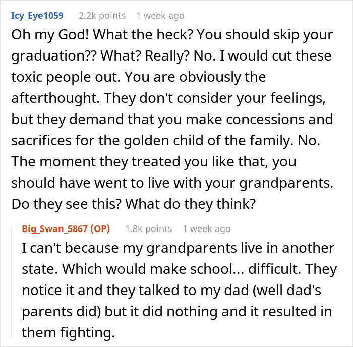 Dad Causes Irreparable Family Rift After Choosing His &ldquo;Little Princess&rdquo; Over Son&rsquo;s Graduation