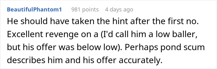 Guy Gets Petty Revenge On FB Marketplace Low Baller For His Ridiculous $250 Offer