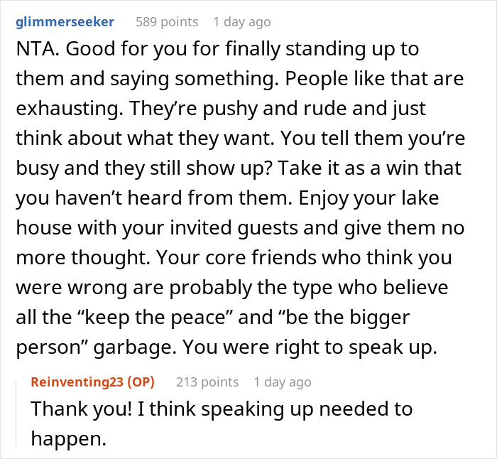 Lake Neighbors Keep Showing Up Uninvited, Woman Finally Loses It, Gets Called Rude Lake Neighbors Keep Showing Up Uninvited, Woman Finally Loses It, Gets Called Rude