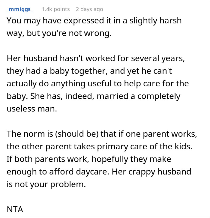 Woman Begs A Friend To Babysit Her Child, Gets A Reality Check About Her Husband Instead
