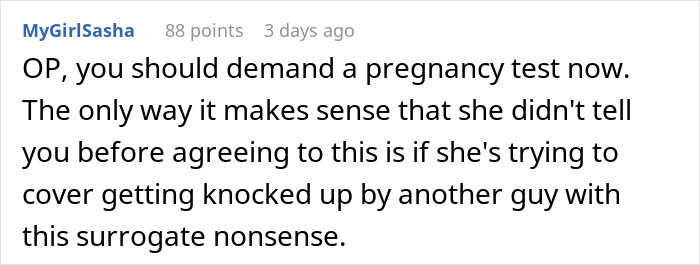 Man Doesn’t Want To Take Care Of Wife While She’s Pregnant With A Surrogate Baby She Applied For Man Doesn’t Want To Take Care Of Wife While She’s Pregnant With A Surrogate Baby She Applied For