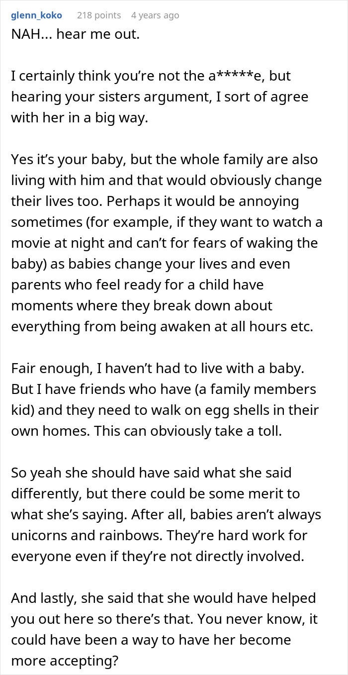 Family Drama Ensues After Man Doesn&rsquo;t Ask Sister To Babysit His Baby After Her Constant Complaints