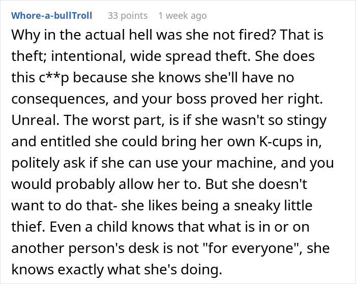 &ldquo;The Entitlement Is Unreal&rdquo;: Woman Steals From Colleagues, Believes She&rsquo;s Doing Nothing Wrong