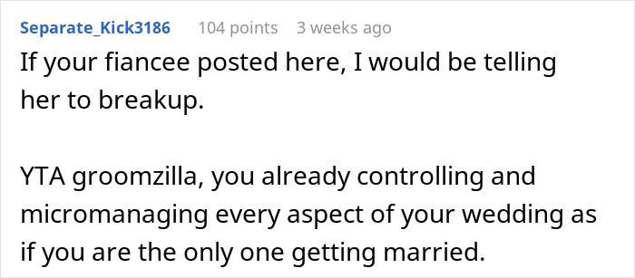 Guy Runs His Wedding ‘Compromise’ Past People Online, Gets Called Out Guy Runs His Wedding ‘Compromise’ Past People Online, Gets Called Out