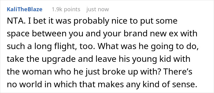 Cheating BF Expects GF To Look After His 2 YO On Flight, She Chooses Business Class Upgrade Instead