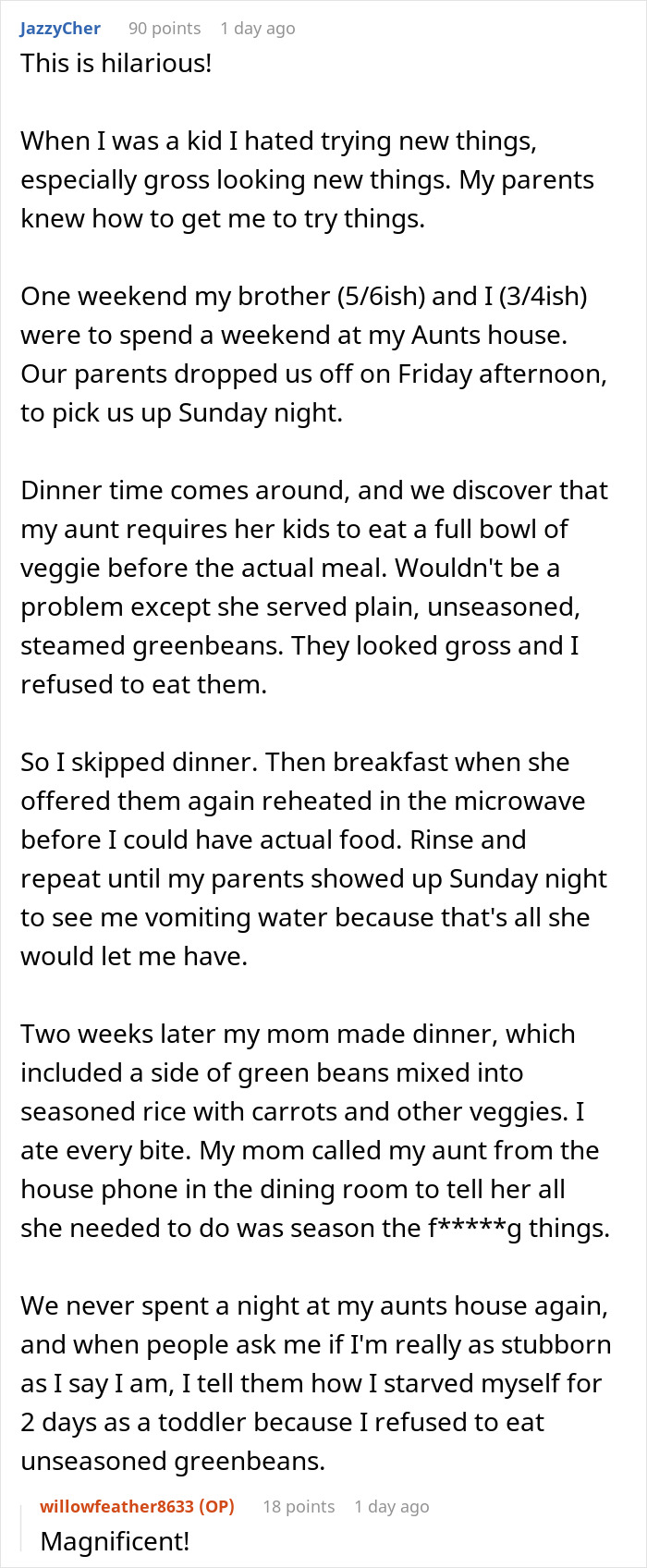 Girl Can’t Eat Spinach, Gets Told To Eat At Least 3 Bites To Get Dessert, Maliciously Complies Girl Can’t Eat Spinach, Gets Told To Eat At Least 3 Bites To Get Dessert, Maliciously Complies