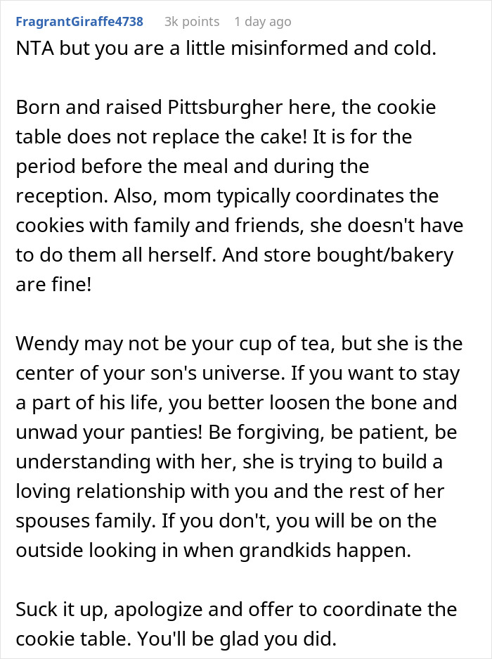Woman Makes DIL Cry By Refusing To Bake Over 1,000 Cookies For Her Wedding Woman Makes DIL Cry By Refusing To Bake Over 1,000 Cookies For Her Wedding
