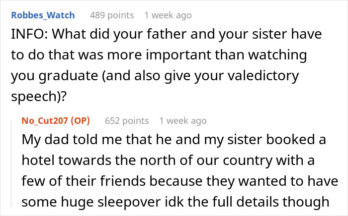 Teen Spites Dad And Sister Who Planned To Skip Her Graduation By Giving Away Their Tickets