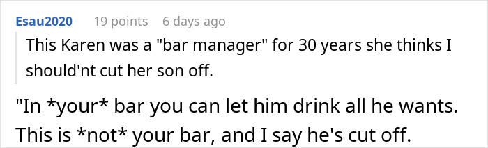 Drunk Man Calls His Mom After Bartender Denies Him A Drink, The 'Karen' That Comes Is Even Worse