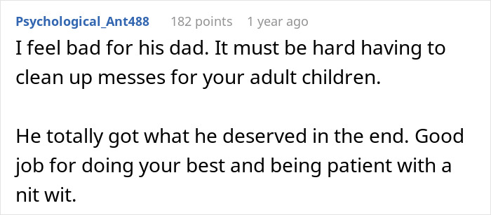 Man-Baby Is Shocked To Be Fired Instead Of Promoted, Thinks His Lawyer Dad Can Help Him But Fails