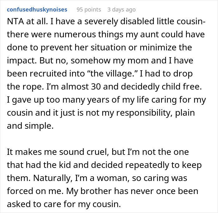 Son Infuriates Parents By Telling Them He Won't Be A Carer For His Two Disabled Siblings