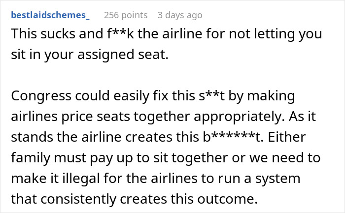 Person Gets Their Seat Stolen As Mother With Children Took It Over During Family Preboarding