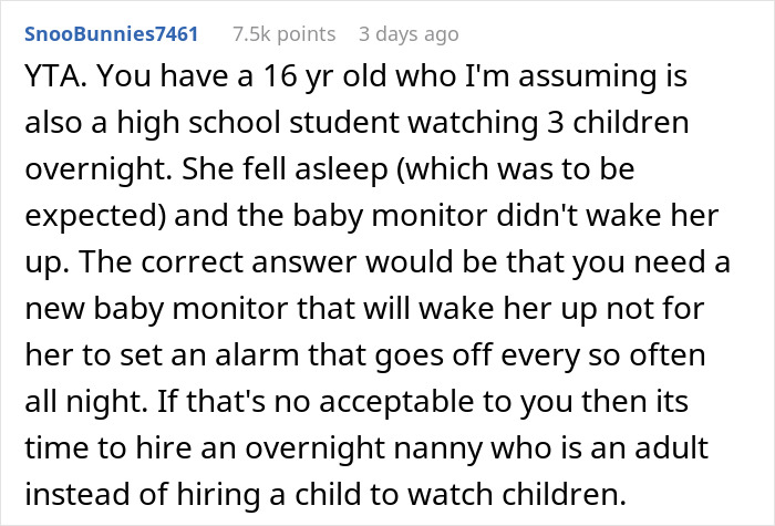 &ldquo;You Get What You Pay For&rdquo;: Dad Dragged For Expecting A 16 Y.O. Babysitter To Be Awake All Night