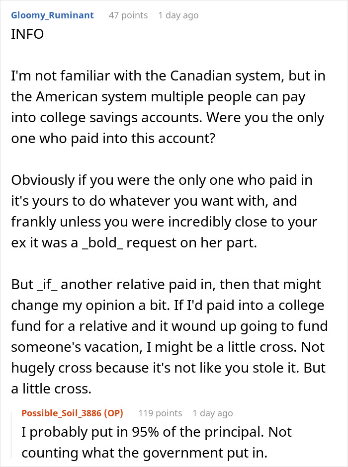 Dad Infuriates Ex By &ldquo;Wasting&rdquo; Dead Son&rsquo;s Uni Fund On A Trip Instead Of Giving It To Her Stepson