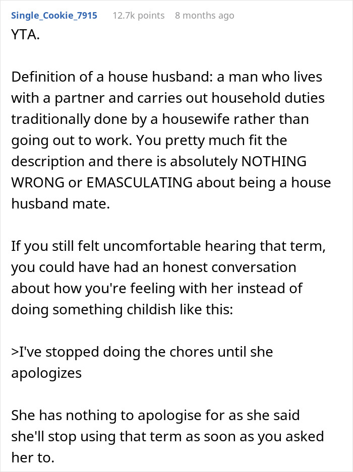 &ldquo;House Husband&rdquo; Feels Emasculated, Demands Wife Apologize Or He Won&rsquo;t Do Any Housework
