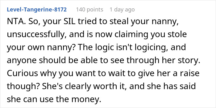 Woman Is Stunned As SIL Goes Negotiating With Nanny Behind Her Back But Gets Outbid