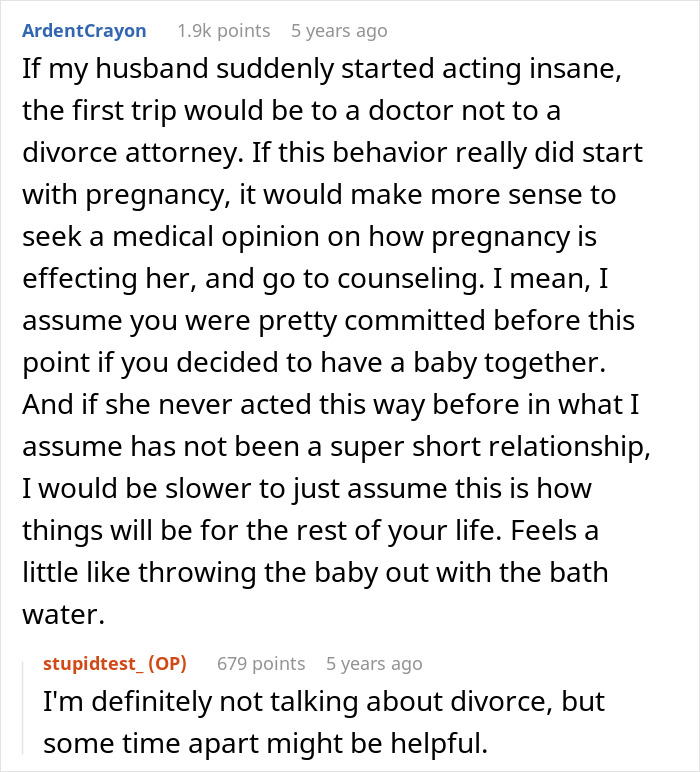 Man Reaches His Limit And Wants Pregnant Wife To Move Out After She Tries To Test His Loyalty