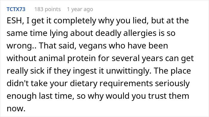 Family Humiliated And Charged Hundreds After Vegan Claims To Have Life-Threatening Allergies