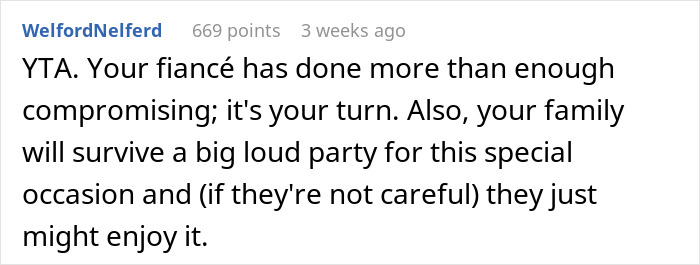 Guy Runs His Wedding ‘Compromise’ Past People Online, Gets Called Out Guy Runs His Wedding ‘Compromise’ Past People Online, Gets Called Out