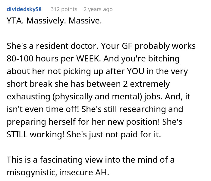 Woman Shuts Down BF&rsquo;s Demands: &ldquo;Didn&rsquo;t Go To Med School To Be A Live-In Maid&rdquo;