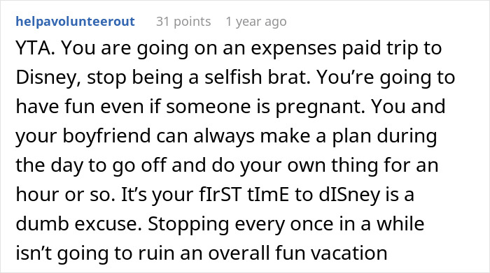 Guy Shames GF After Finding Out The Reason She Refuses To Go On A Disney Trip With His Family