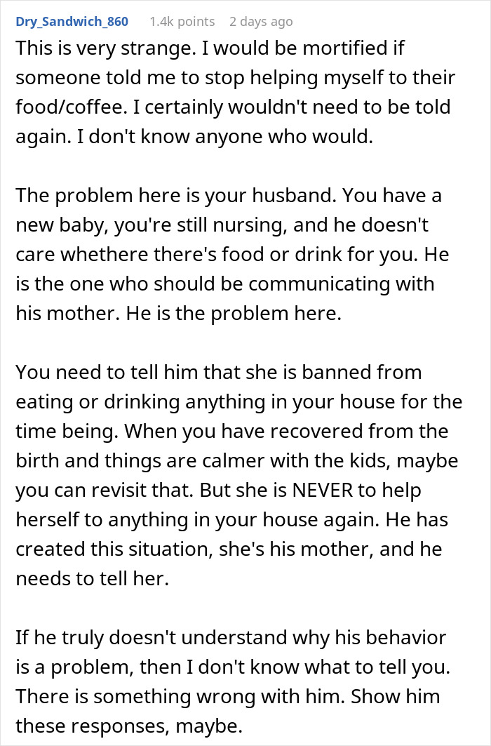 Mom Of Four At Her Wit's End After MIL Won&rsquo;t Stop Eating All Their Food