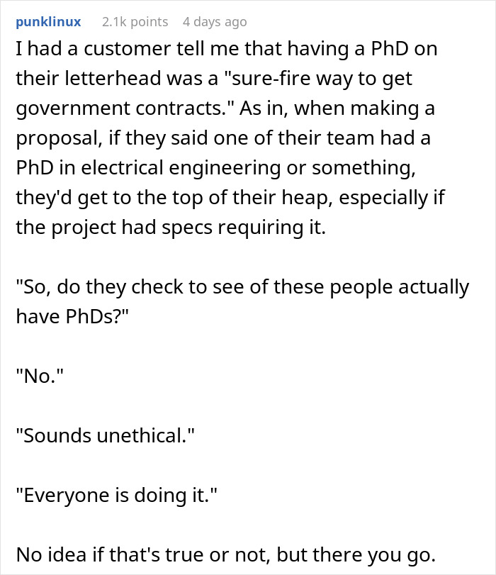 Employee Suspects Dumb Former Boss Couldn&rsquo;t Possibly Have Earned His Degrees, Exposes Him