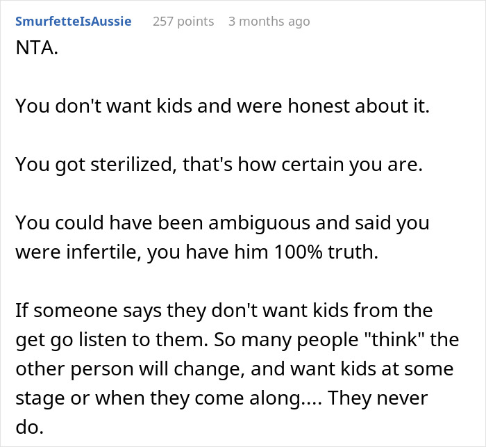 Man Livid After Fianc&eacute;e Reveals She's Sterilized After Bonding Over Childfree Lifestyle