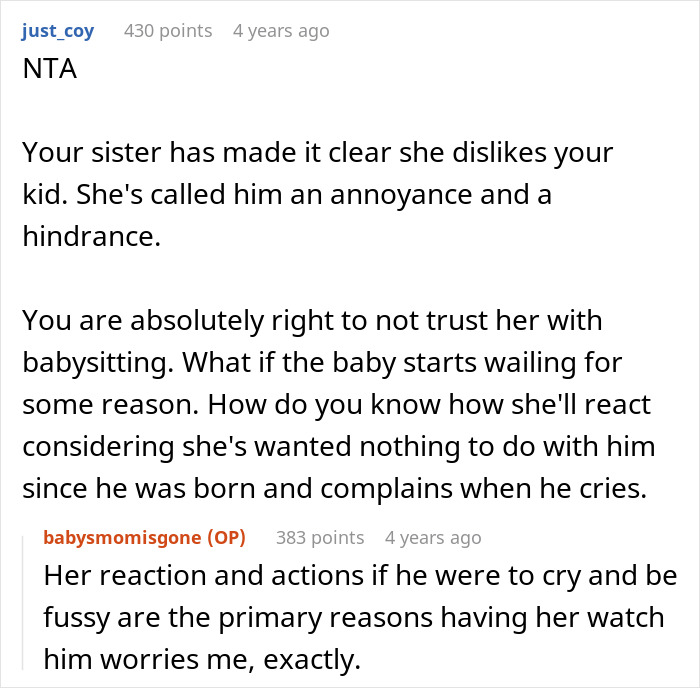 Family Drama Ensues After Man Doesn&rsquo;t Ask Sister To Babysit His Baby After Her Constant Complaints