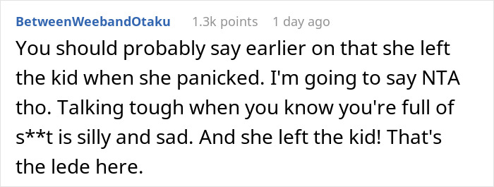 "You're Kind Of Useless In An Emergency": Woman Gets Ridiculed For Abandoning Her Baby In Danger