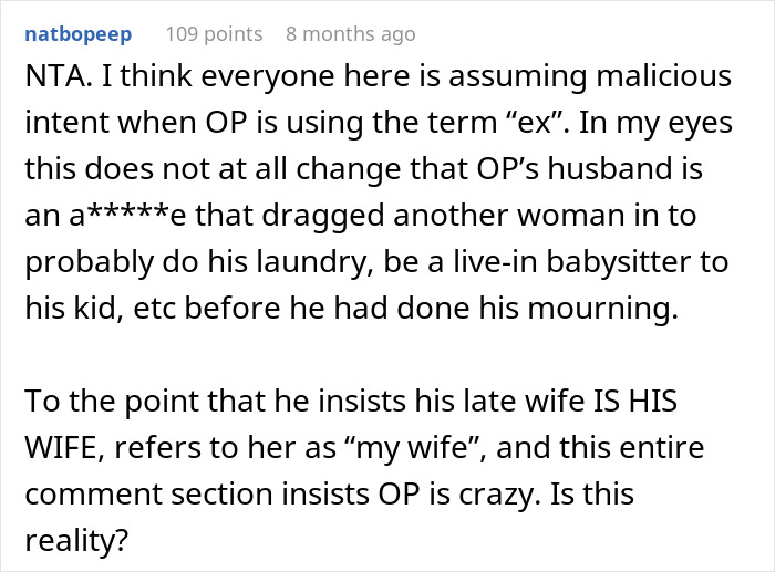 &ldquo;Utterly Humiliating&rdquo;: Drama Ensues After Woman Finds Out How Husband Refers To His Late Wife