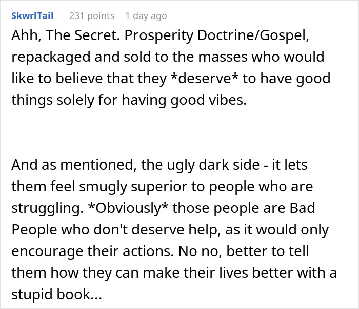 Woman Won’t Buy Into Oprah’s “Secret” Method, Gets Harassed By Colleagues For It, But Gets Revenge Woman Won’t Buy Into Oprah’s “Secret” Method, Gets Harassed By Colleagues For It, But Gets Revenge