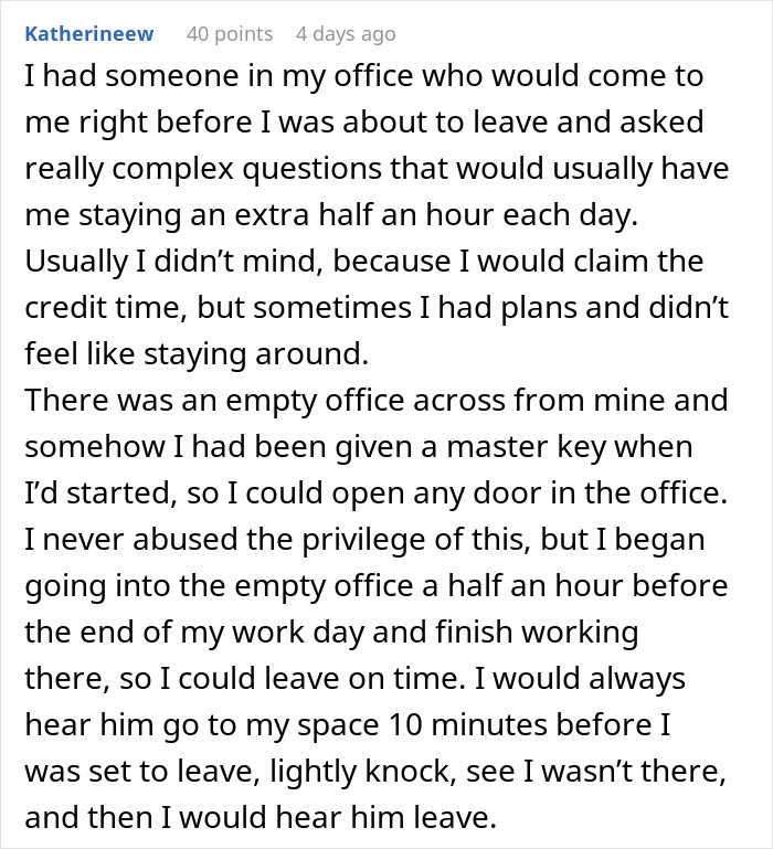 Employee Refuses To Stay After Work After Boss Introduces Ridiculous Rule