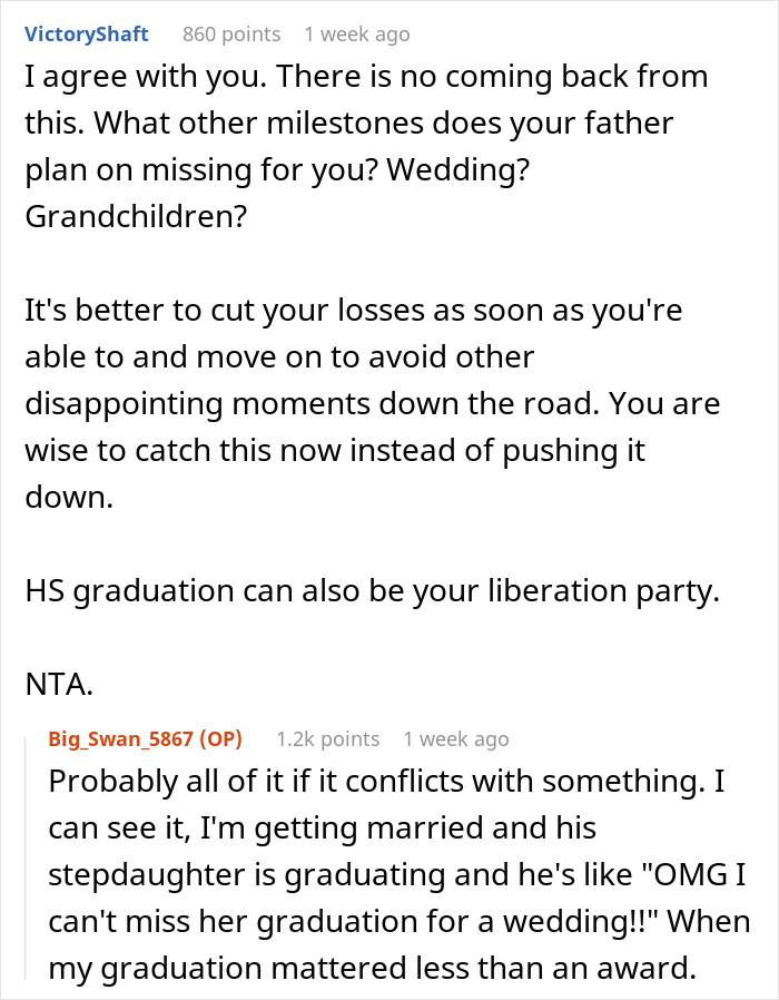 Dad Causes Irreparable Family Rift After Choosing His &ldquo;Little Princess&rdquo; Over Son&rsquo;s Graduation