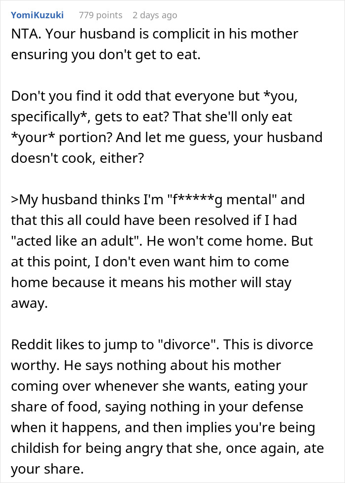 Mom Of Four At Her Wit's End After MIL Won&rsquo;t Stop Eating All Their Food