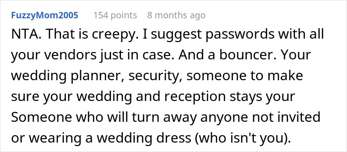 Bride Refuses To Wear BIL&rsquo;s Wife&rsquo;s Dress, Fears For Her Safety When He Becomes Unhinged