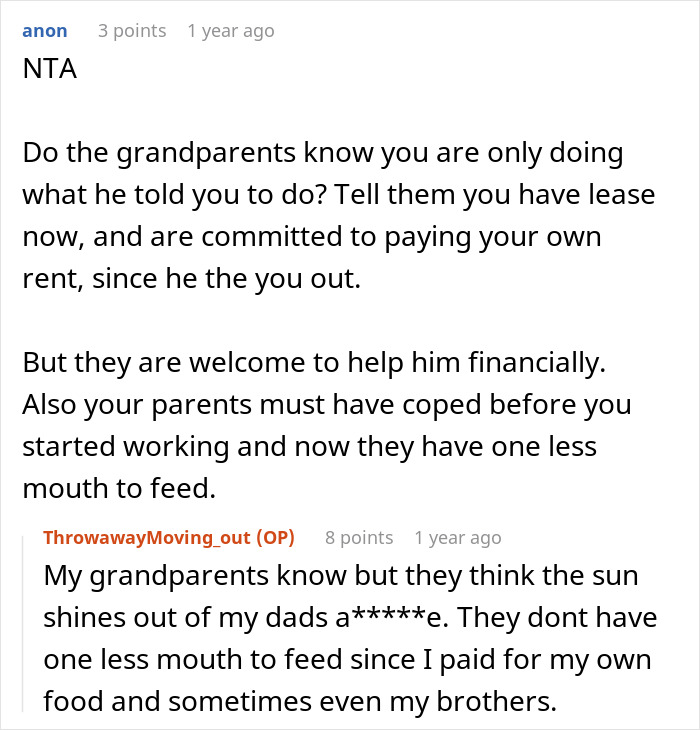 "Am I The Jerk For Moving Out When My Dad Told Me To?"