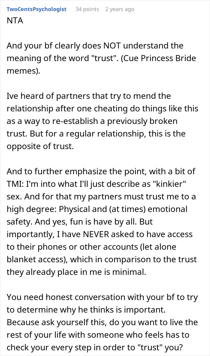 Woman Refuses To Risk Her Job So BF Can Check Her Phone At All Times As A &lsquo;Trust Gesture&rsquo;