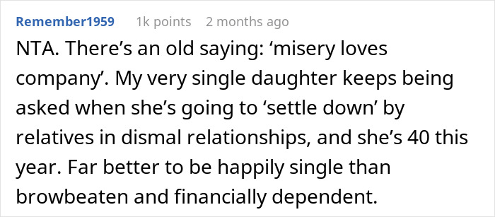 Family Drama Erupts As Single Woman Tells Married Cousin Her Life Sounds Miserable, Shocks Everyone