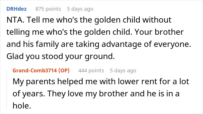 Woman Makes Parents Upset By Moving Out As They Expected Her To Pay Rent For Her Brother Too Woman Makes Parents Upset By Moving Out As They Expected Her To Pay Rent For Her Brother Too