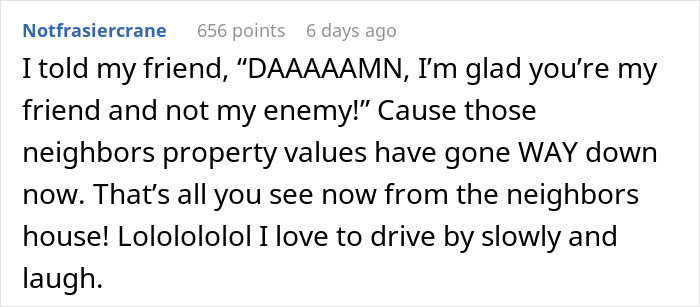 Folks Praise Woman Who Made A Whole Fence Of Shipping Containers To Ruin Entitled Neighbors' View