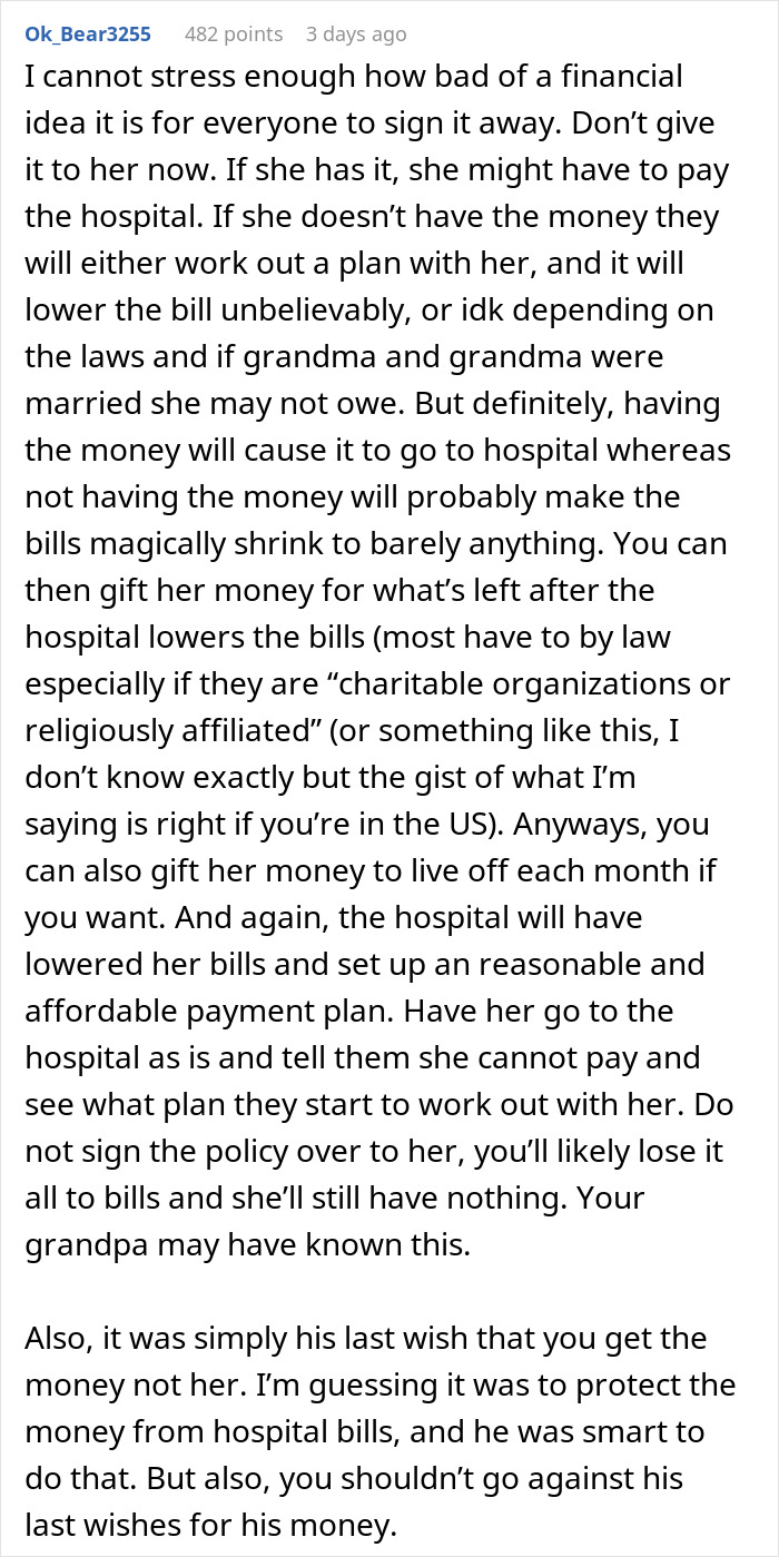 &ldquo;Wants It For Herself&rdquo;: Person Asks For Advice After Grandma Goes After Their Inheritance