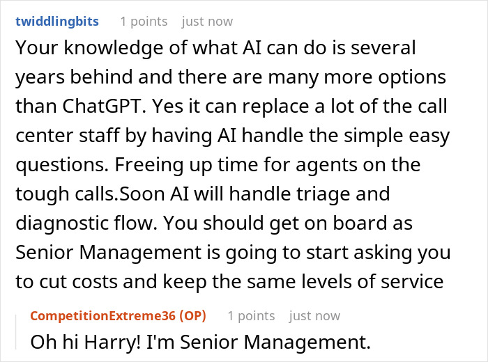 Middle Manager Thinks ChatGPT Can Replace Employees, Turns Out It Can Only Replace Him Middle Manager Thinks ChatGPT Can Replace Employees, Turns Out It Can Only Replace Him