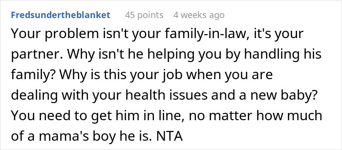 Mom Caves From Intrusive In-Laws Not Helping With Chores But Only Holding Baby, Is Called Out