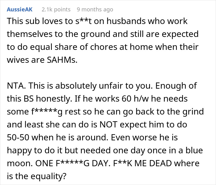 Man Tries To Have One Day Off, Wife “Forgets” Their Agreement, Is Shocked When He Just Leaves Man Tries To Have One Day Off, Wife “Forgets” Their Agreement, Is Shocked When He Just Leaves